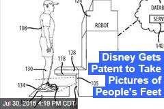 Disney Gets Patent to Take Pictures of People&#39;s Feet