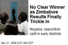 No Clear Winner as Zimbabwe Results Finally Trickle in