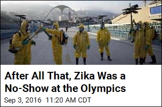 The Olympics Were Zika-Free, Apparently
