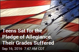 Teens Sat for the Pledge of Allegiance. Their Grades Suffered