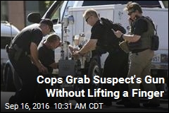 Cops Grab Suspect&#39;s Gun Without Lifting a Finger