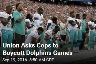 Union Asks Cops to Boycott Dolphins Games