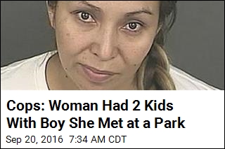 Cops: Woman Had 2 Kids With Boy She Met at a Park