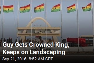 Guy Gets Crowned King, Keeps on Landscaping