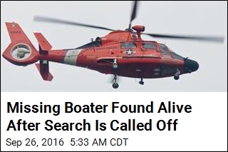 Missing Boater Found Alive After Search Is Called Off