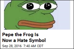 Cartoon Frog Now Officially a Hate Symbol
