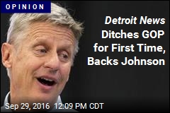 Detroit News Ditches GOP for First Time, Backs Johnson