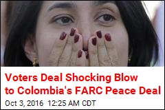 Colombia Voters Narrowly Reject Peace Deal