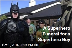 A Superhero Funeral for a Superhero Boy