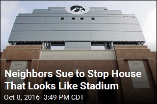 Neighbors Sue to Stop House That Looks Like Stadium