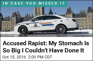 Accused Rapist: Huge Stomach Makes Crime Impossible