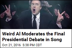 Weird Al Moderates the Final Presidential Debate in Song