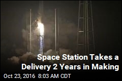 Space Station Takes a Delivery 2 Years in Making