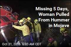 Missing 5 Days, Woman Pulled From Hummer in Mojave