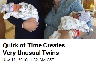 Quirk of Time Creates Very Unusual Twins