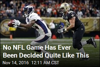 No NFL Game Has Ever Been Decided Quite Like This