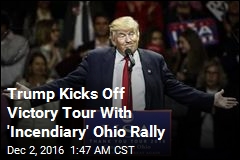 Trump Begins &#39;Victory Lap&#39; With Ohio Rally