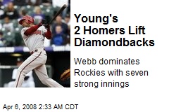 Young's 2 Homers Lift Diamondbacks