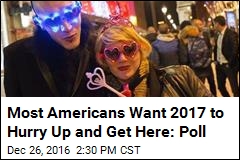 Americans Glad to Bid Adieu to 2016, Optimistic for 2017: Poll