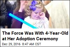 4-Year-Old Girl Has Star Wars - Themed Adoption Ceremony