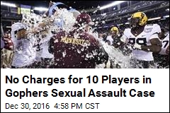 No Charges for 10 Players in Gophers Sexual Assault Case