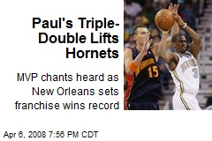 Paul's Triple-Double Lifts Hornets