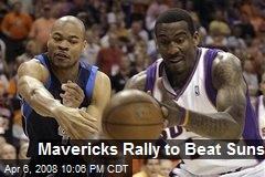 Mavericks Rally to Beat Suns