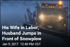 A Woman in Labor, a Wintry Storm, a Fortuitous Snowplow