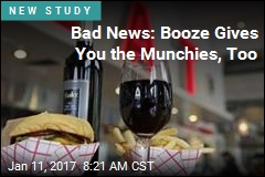 Bad News: Booze Gives You the Munchies, Too