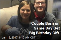 Couple Born on Same Day Get Big Birthday Gift