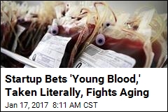 Startup Bets &#39;Young Blood,&#39; Taken Literally, Fights Aging