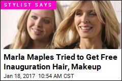 Marla Maples Tried to Get Free Inauguration Hair, Makeup