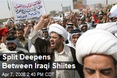 Split Deepens Between Iraqi Shiites