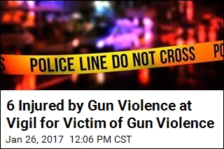 6 Injured by Gun Violence at Vigil for Victim of Gun Violence