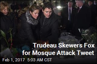 Trudeau Skewers Fox for Mosque Attack Tweet