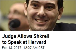 Shkreli Scheduled to Speak at Harvard