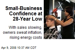 Small-Business Confidence at 28-Year Low