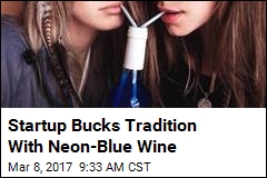Startup Bucks Tradition With Neon-Blue Wine