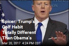 Spicer: Trump&#39;s Golf Habit Totally Different Than Obama&#39;s