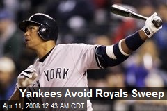 Yankees Avoid Royals Sweep