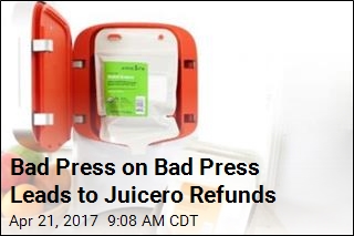Juicero Offering Refunds for Its Bag-Squeezing Machine