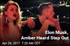 Elon Musk, Amber Heard Step Out