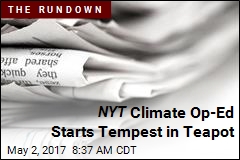 &#39;Tiny Fraction&#39; of NYT Readers Cancel Over Climate Op-Ed