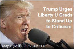 Trump Urges Liberty U Grads to Stand Up to Criticism