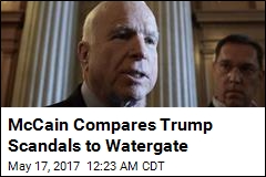 McCain Compares Trump Scandals to Watergate