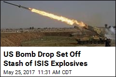 US Bombed ISIS Explosives, Killed 105 Civilians