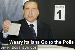 Weary Italians Go to the Polls