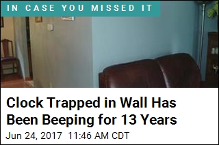 Clock Trapped in Wall Has Been Beeping for 13 Years