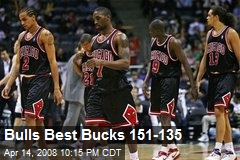 Bulls Best Bucks 151-135
