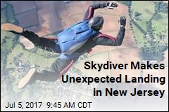 Skydiver Makes Unexpected Landing in New Jersey